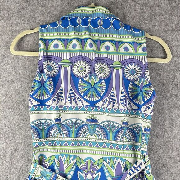 J Mclaughlin Wrap Dress Womens XS Multicolor Catalina Cloth Stretch Performance - Picture 10 of 12